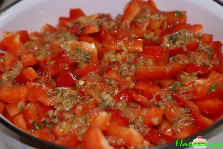 Перец в медовом маринаде