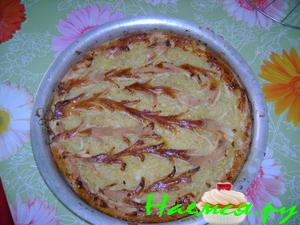 Пирог лимонный с лимонно-яблочной начинкой Пирог лимонный с лимонно-яблочной начинкой