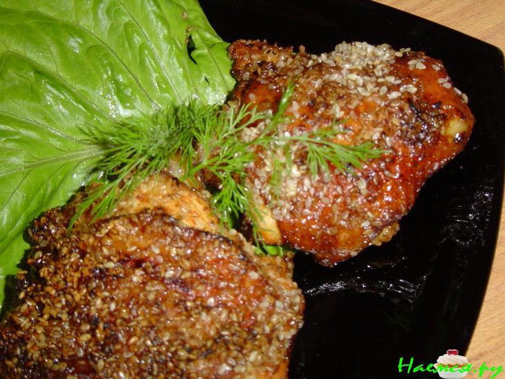 Цыпленок в кунжуте Цыпленок в кунжуте