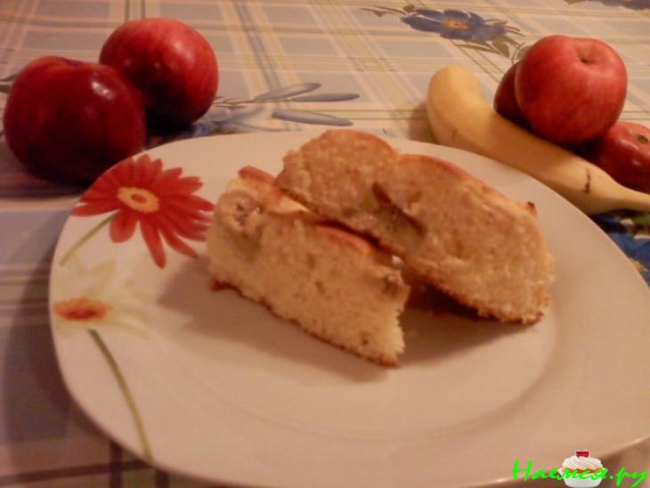 Пирог бананово-яблочный