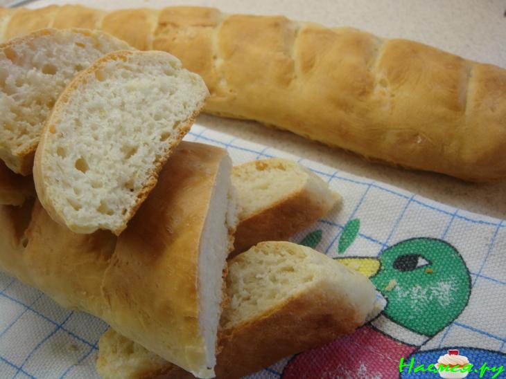 "Быстрый" багет (французский хлеб) - необычный подход к дрожжевому тесту