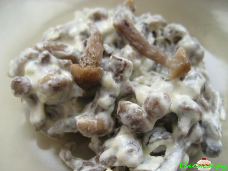 Перчики с опятами и брынзой