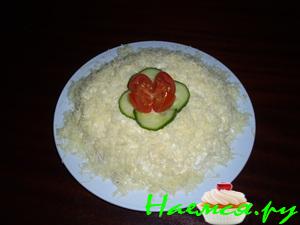 Куриный салатик с сыром