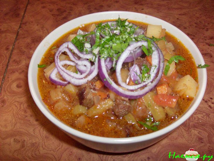 Лагман со спагетти