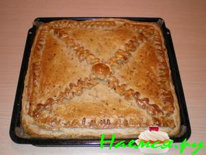 Простой пирог с пангазиусом и рисом