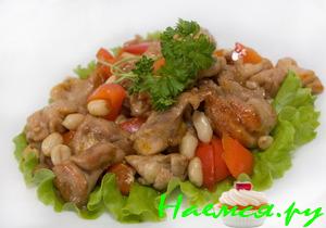 Курица по-сычуаньски с арахисом