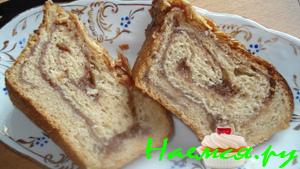 Рулет "Ореховый", ржаной и с глазурью Рулет "Ореховый", ржаной и с глазурью