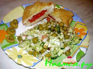 Куриная отбивная с помидором Куриная отбивная с помидором