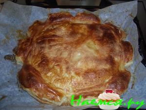 Пирог с яблокоми и миндалем