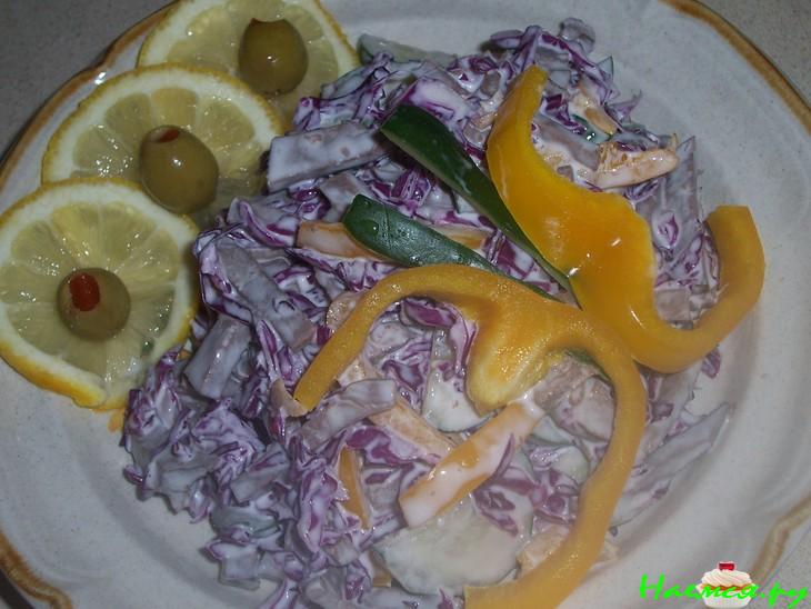 Салат с сердцем