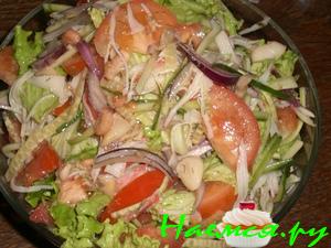 Салат с морепродуктами