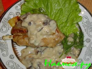 "Рябчики" c грибным соусом