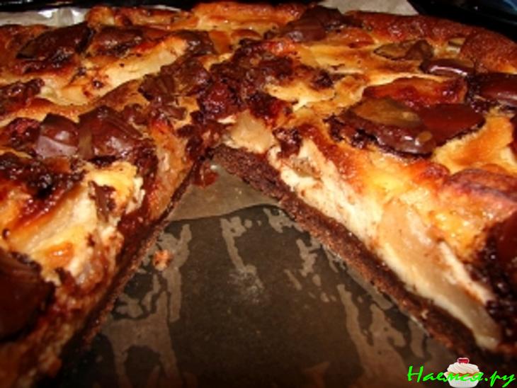 Яблочный пирог с шоколадом Яблочный пирог с шоколадом