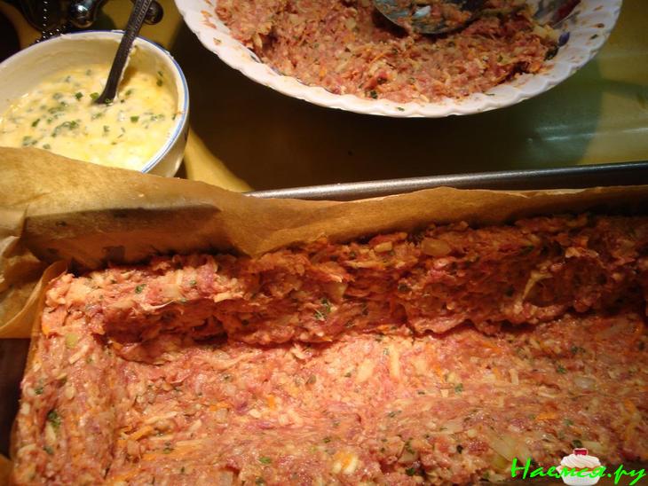 Мясной хлеб с картофельной начинкой