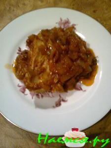 Курочка в томатной пасте с чесноком Курочка в томатной пасте с чесноком