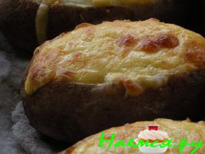 Фаршированный печеный картофель