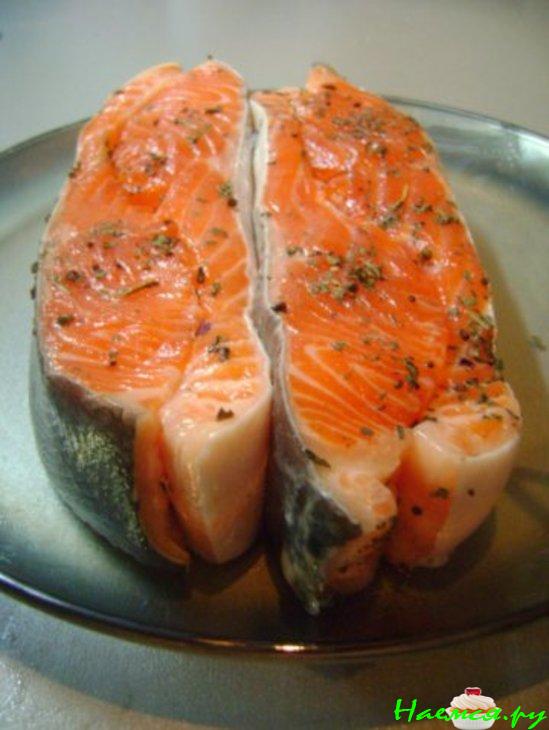 Стейки из сёмги с гарниром из овощей