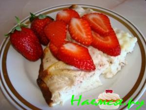 Творожный десерт с орехами