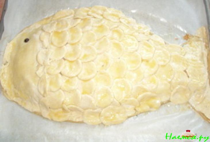 Закусочный пирог "Рыба в рыбе"