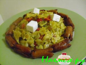 Фарфалле с овощами и соусом "песто"