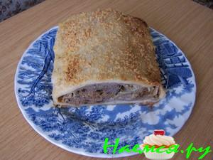 Рулет с капустой и фаршем