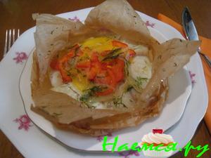 Рыба запеченная в пергаменте