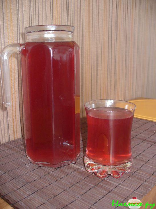 Компот яблочный с черникой