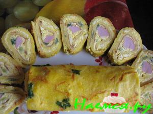 Рулет-омлет закусочный