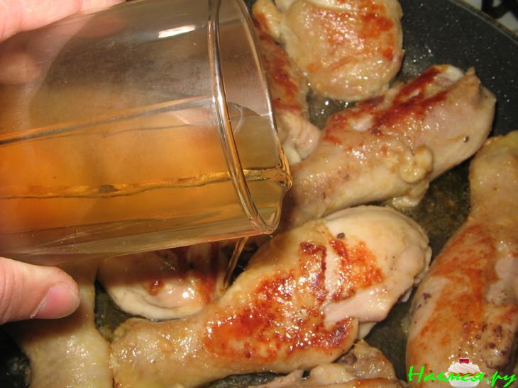 Курица в светлом пиве