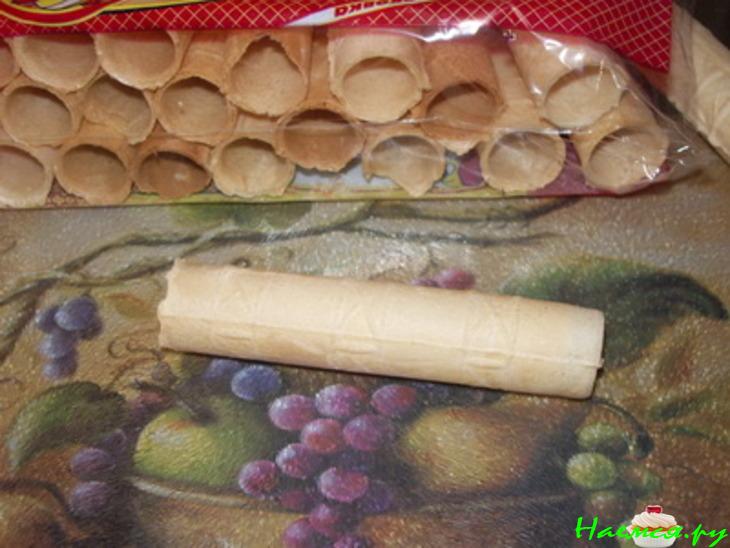 Торт "Маковый с кокосовыми трубочками"