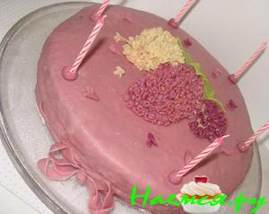 Сиреневый торт для любимой сестрёнки!