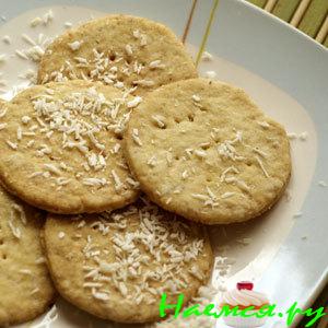 Кокосовое печенье с ванилью