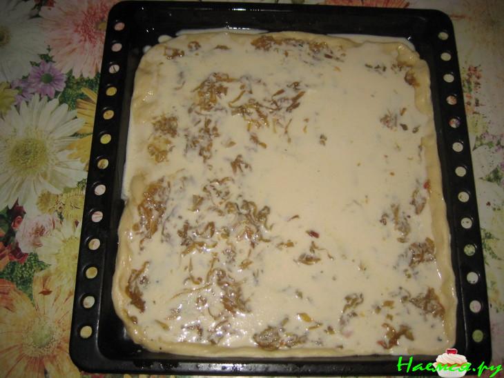 Легкий луковый пирог Легкий луковый пирог