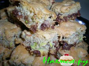 Бискотти с шоколадом и фисташками