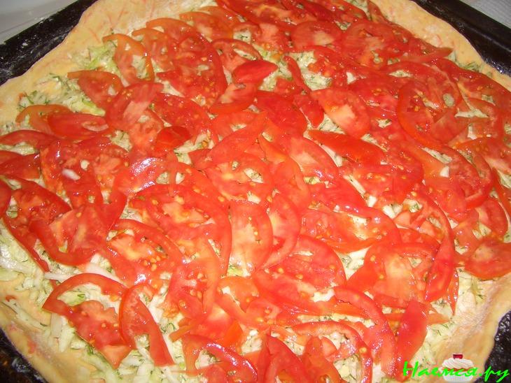 Овощной пирог с капустой