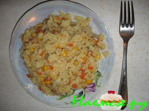 Рис постный с овощами и грибами