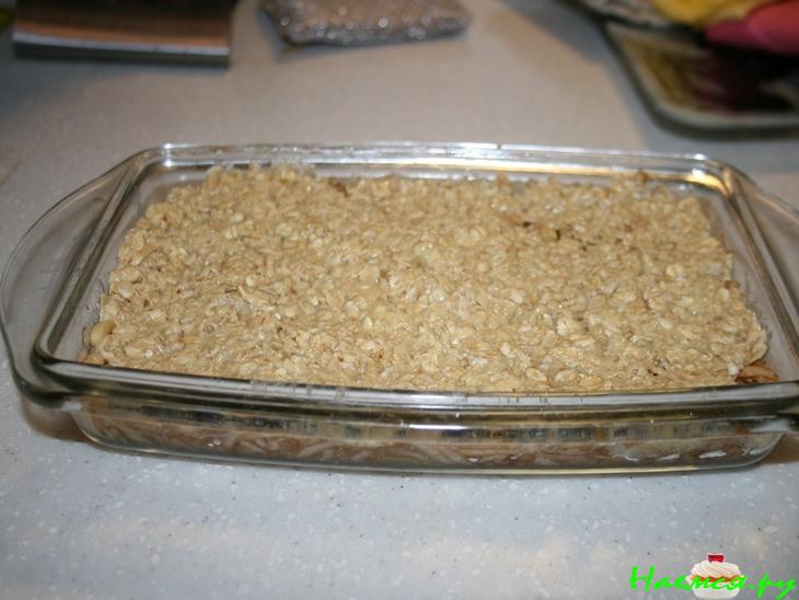 Овсяная запеканка с яблоками