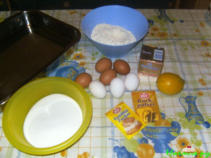 Лимонный бисквит