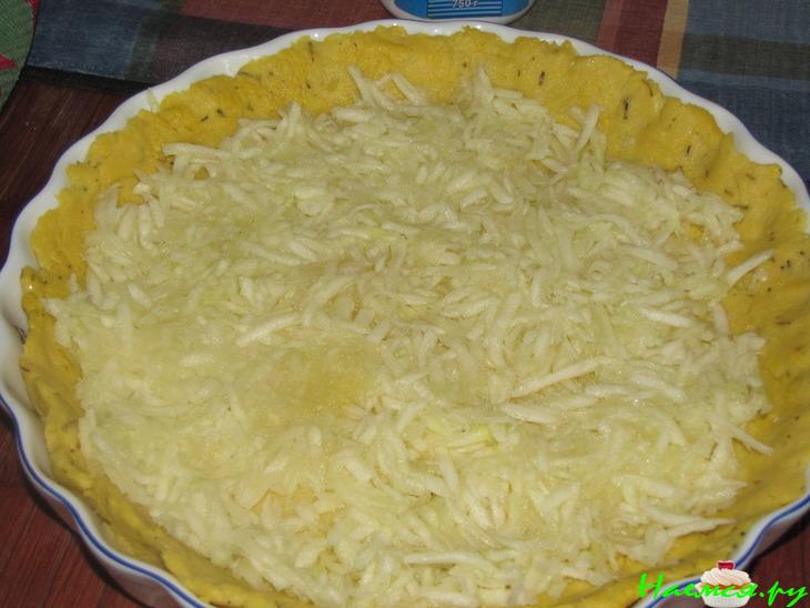 Полента с цуккини и сыром