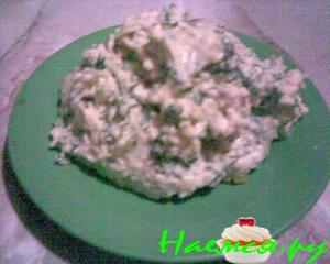 Украинская творожная начинка в любую выпечку (вертута с творогом, шкварками и зеленью)