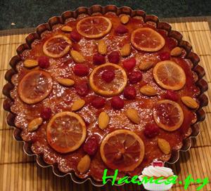 Ром-баба с изюмом и орехами