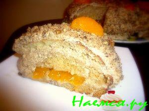 Мандариново-кофейный торт