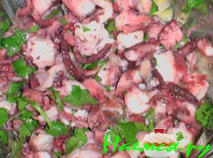 Маринованные осьминоги Маринованные осьминоги