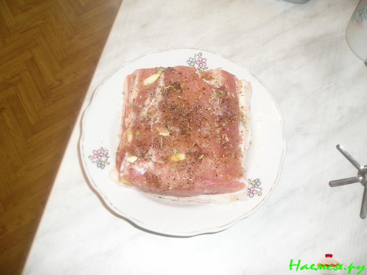 Мясо в рукаве