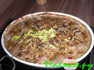 Шницель с грибами