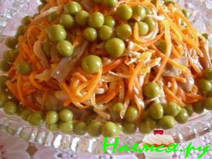 Салат "Юбилейный" с курицей и шампиньонами Салат "Юбилейный" с курицей и шампиньонами