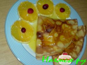 Омлеты с апельсинами (Crepes)