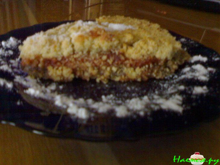 Постный песочный пирог с апельсином