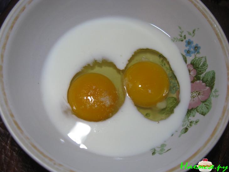 Омлет в стакане с разными начинками