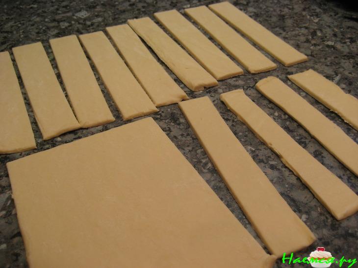 Слоеные "Полоски" с шоколадом и... солью Слоеные "Полоски" с шоколадом и... солью